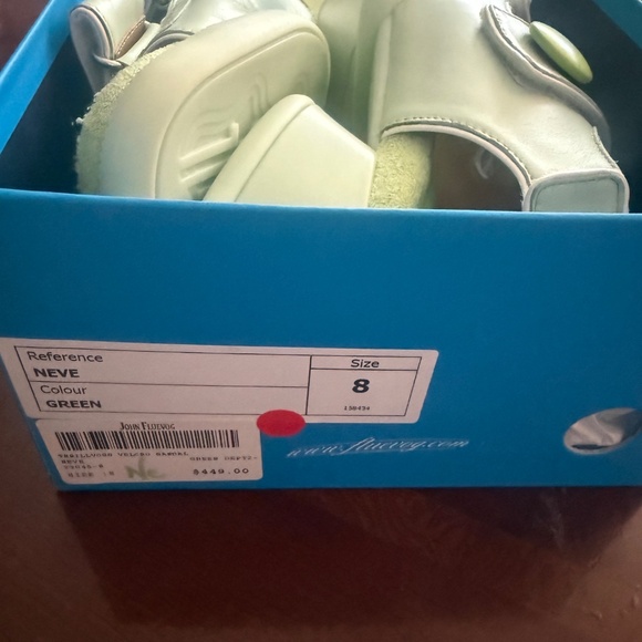 John Fluevog Green Neve Sandals - Picture 6 of 6